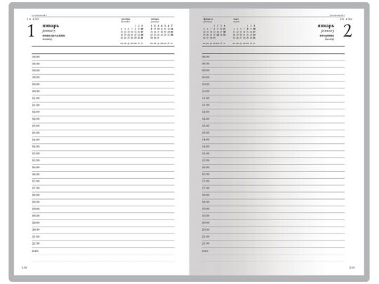 Ежедневник А5 датированный Бумвинил на 2025 год, бордовый