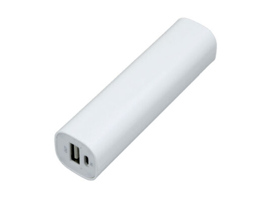 Внешний аккумулятор Digi прямоугольной формы, 2200 mAh, белый